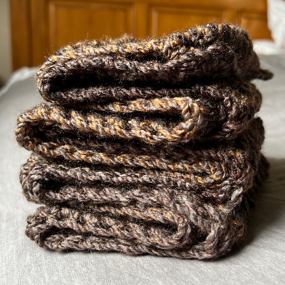 Handmade Crocheted Open-Weave Scarf - Picture 11 of 14